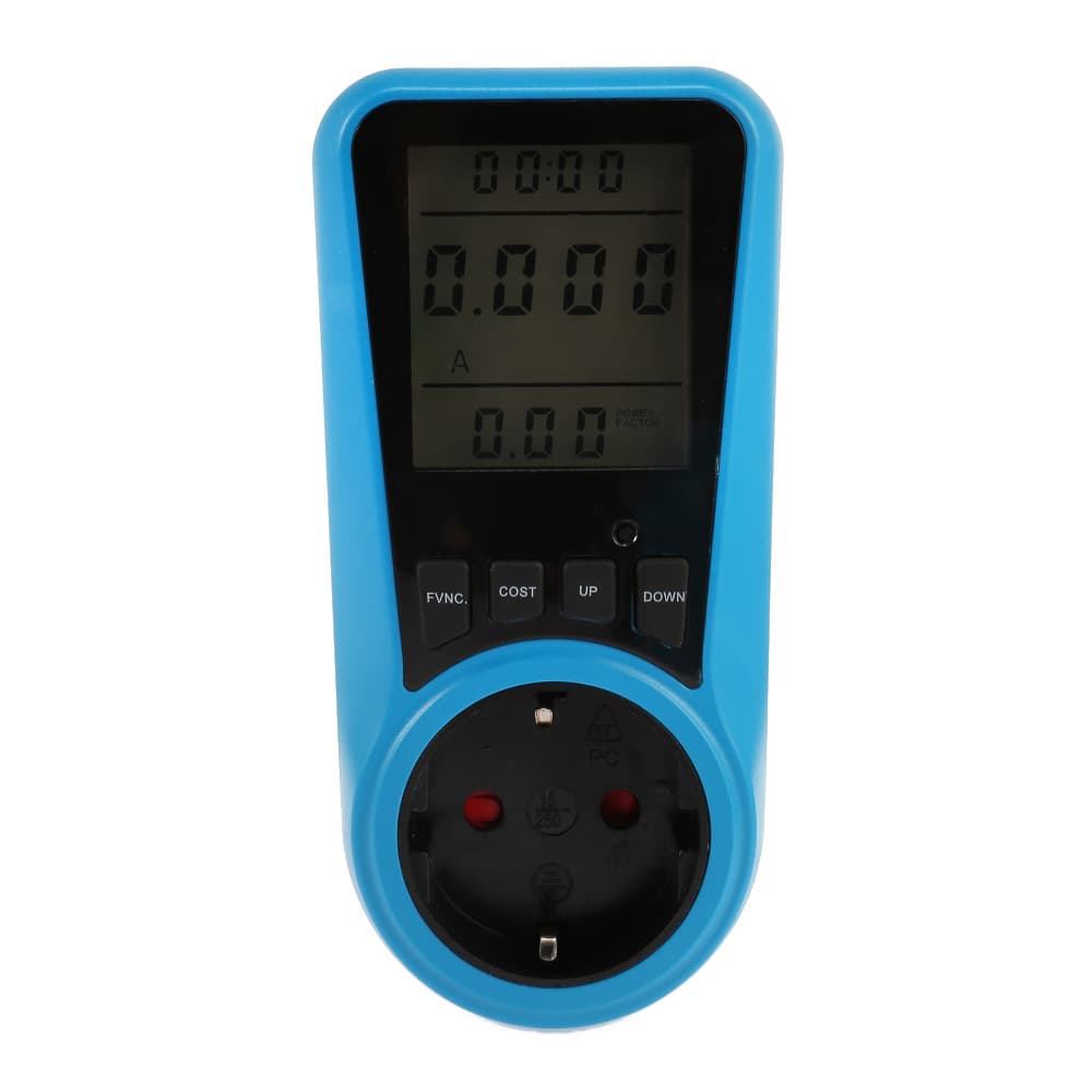 German/European Standard Regular Power Meter Socket, Electricity Monitor Smart Billing Socket, Outlet-style Wattmeter