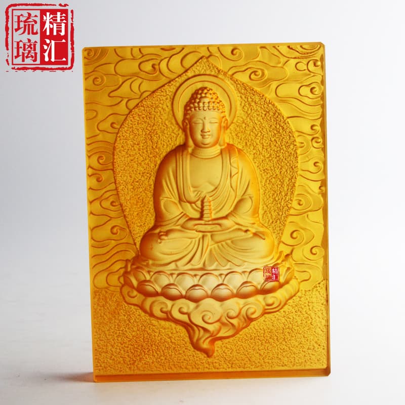 Temple Glazed Buddha Statue Buddha Brick Ten Thousand Buddha Wall Buddha Background Wall Thousand Buddha Hall Glazed Buddha Statue Guanyin Factory Direct Sales