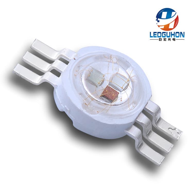 3W High Power RGB LED Chip 6-Pin 3-in-1 High Brightness Stage Light Luminous RGB Color LED Chip