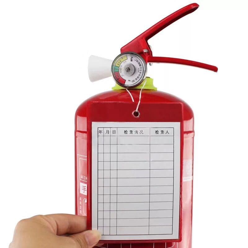 Fire extinguisher inspection record cards, monthly maintenance check cards, hydrator patrol self-inspection forms