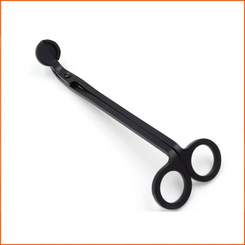 Home Use Stainless Steel Aromatherapy Candle Scissors Core Handmade Scissors Candle Extinguishing Black Tool