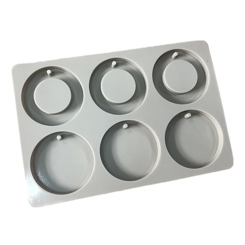 Wax Chip Dropping Mold 6 Round Ring DIY Silicone Candle Aromatherapy Gypsum Handmade Soap Mold