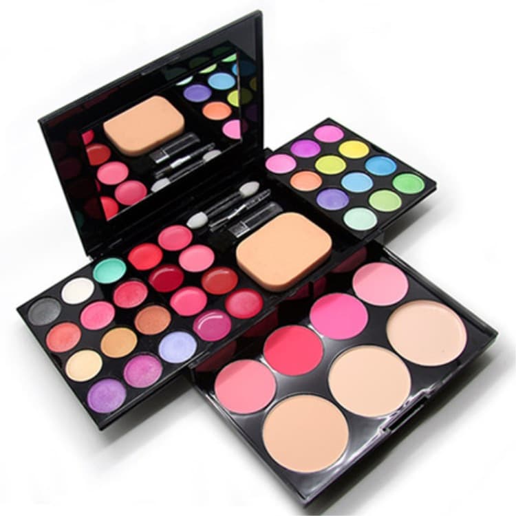 Cross-Border ADS Edis 6328 Makeup Eyeshadow Palette with 39 Colors, Lipstick, Powder Compact, Cosmetics Set