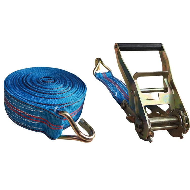 Heavy-Duty Cargo Tie-Down Straps Truck Ratchet Straps Polyester Binding Straps Double Hook Tensioner Ratchet Winch