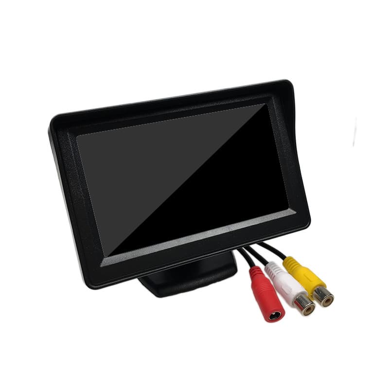 4.3-inch Car Monitor for Vehicle Reverse Camera with Dual AV Inputs