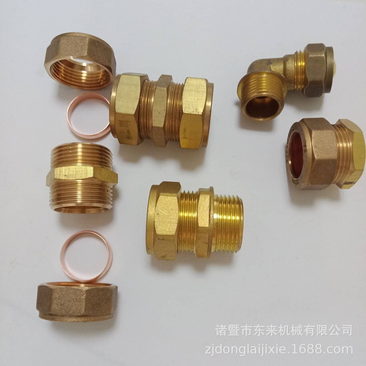 Solar copper joint plug Solar water heater copper pipe joint Brass ferrule joint