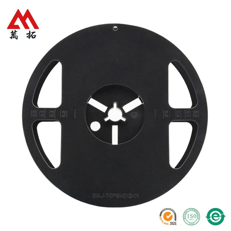 Cross-border exclusive 7-inch black integrated tape reel width 12MM LED strip plastic carrier tape packaging light strip reel