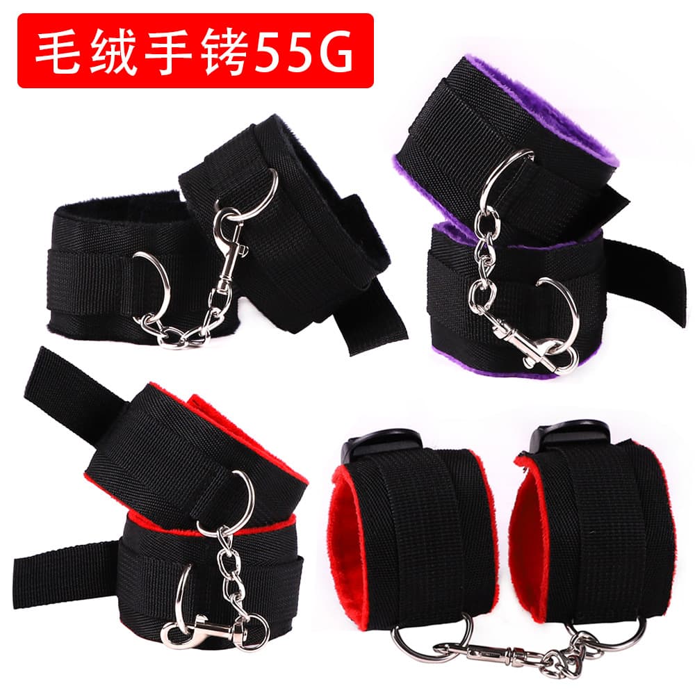 50G Alternative Toys Plush Handcuffs Sex Buckle Adult Toys Adult Sex Toys Nylon Hand and Foot Cuffs