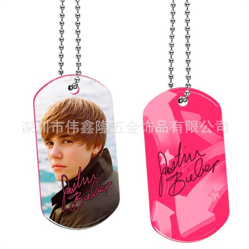 Four-Color Printed Metal Dog Tag with Epoxy Dome + Silicone Case + Anodized Finish | Pet/Military Tag Customization, Custom Image Supported