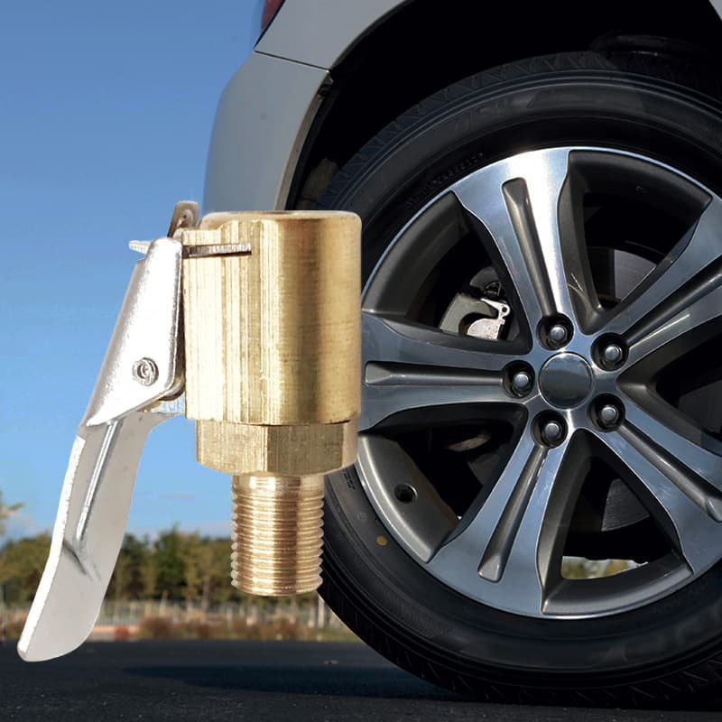 Vehicle Air Pump Conversion Adapter, Threaded Valve Adapter for American Cars