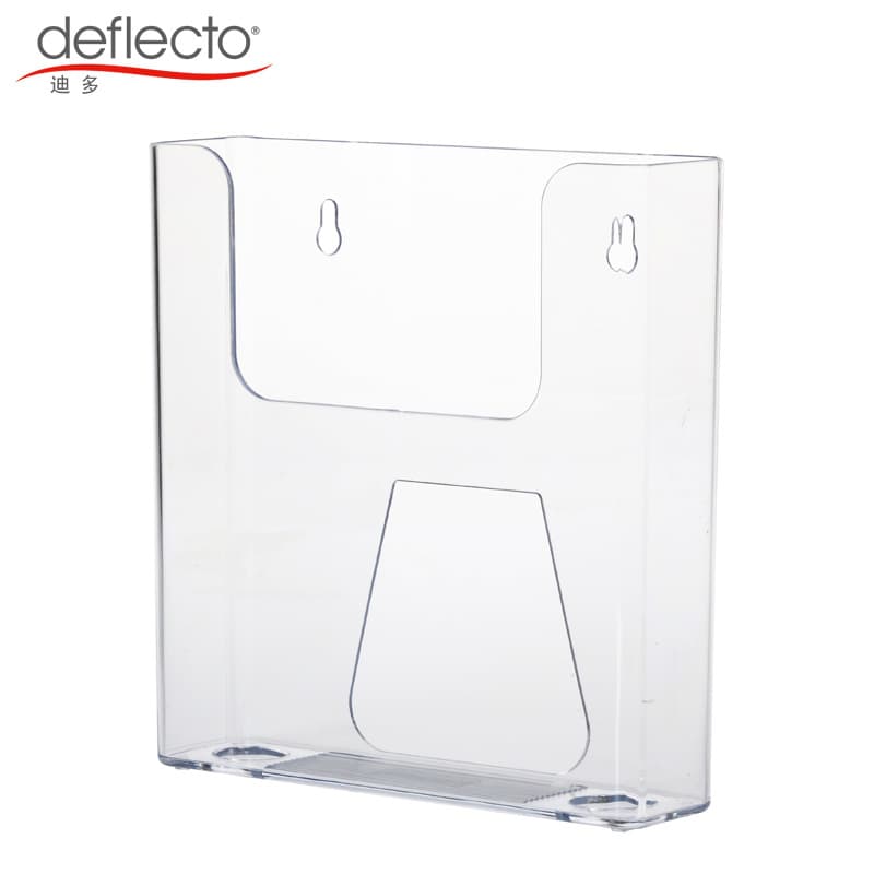 Made in the USA, DIDO A4 wall-mounted catalog rack, display rack, newspaper rack, office supplies, promotional material, and file rack (transparent).