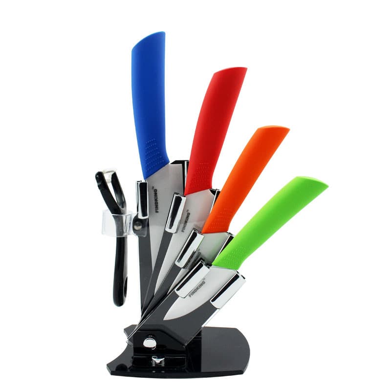 Manufacturer wholesale sanded surface six-piece ceramic knife foreign trade exquisite gift kitchen knife set