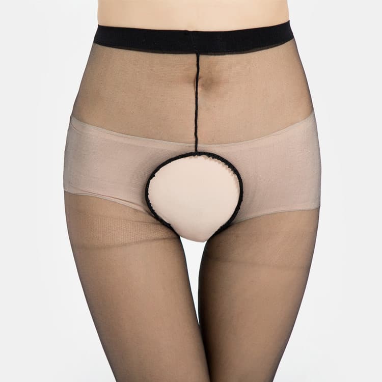 Seamless Invisible Transparent Pantyhose Ultra-Thin Sexy Women's Stockings Black Silk