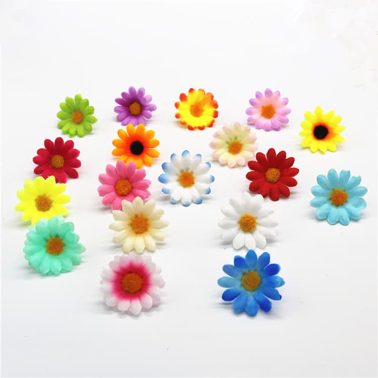 Direct from Manufacturer: 4cm Small Sunflower Heads, Daisy Archway Aisle Decor, Floral Arrangement Heads, and Wreath Accessories Wholesale