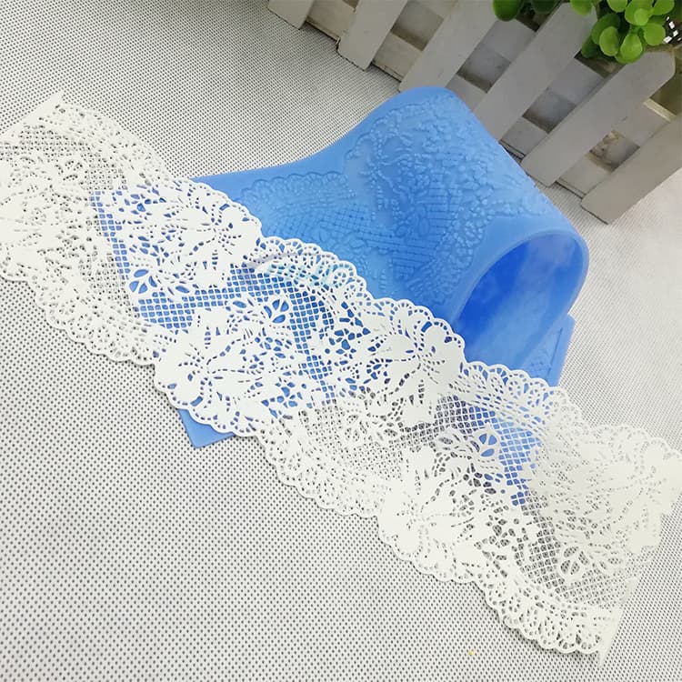 Mingchao Silicone Lace Pad Fondant Cake Border Mold DIY Baking Decoration Tool Set Cake Model
