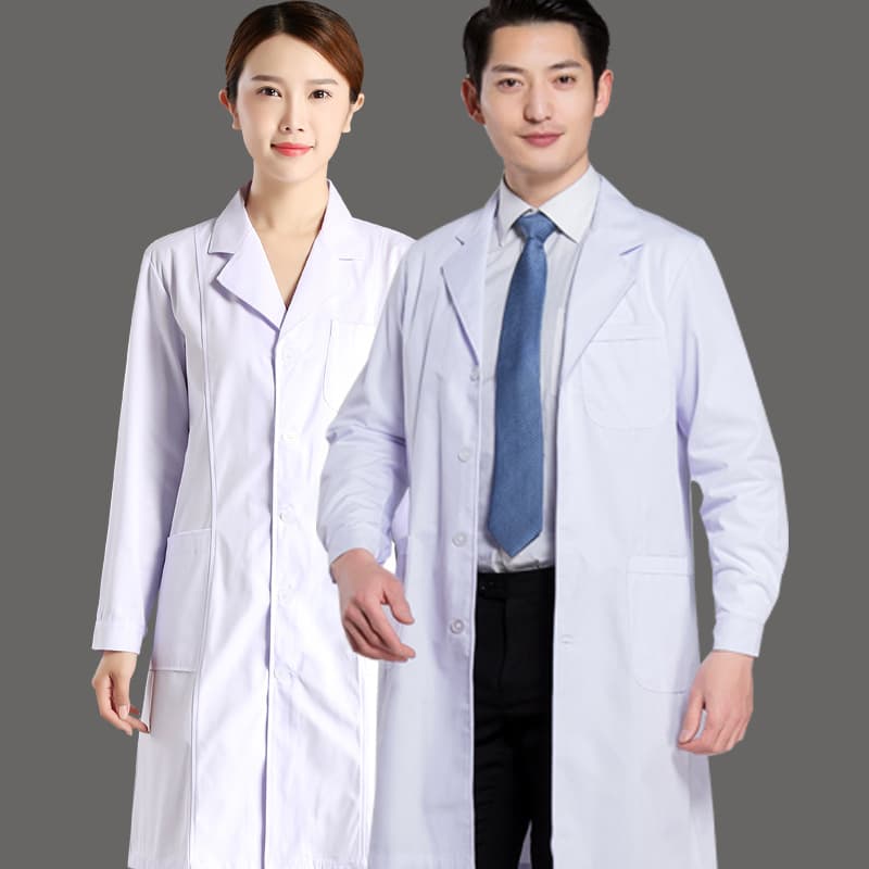 Nightingale Men's and Women's Doctor Uniform Winter and Summer Style Medical Lab Coat White Coat Dust-Proof Workwear