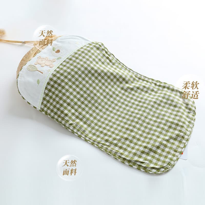 Ramie baby bedding pillowcase, extra long pillowcase for babies aged 0-1-3 years, suitable for kindergarten children, absorbent.