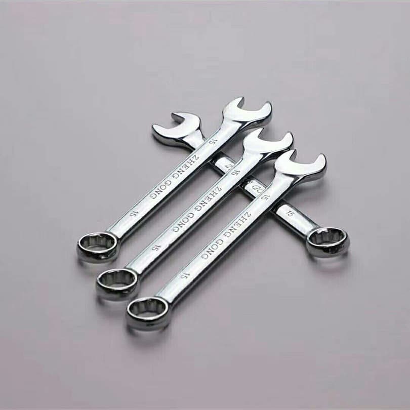 Spot wholesale mirror 8-46 dual-purpose wrench, plum blossom wrench, auto repair wrench, Linyi hardware tools