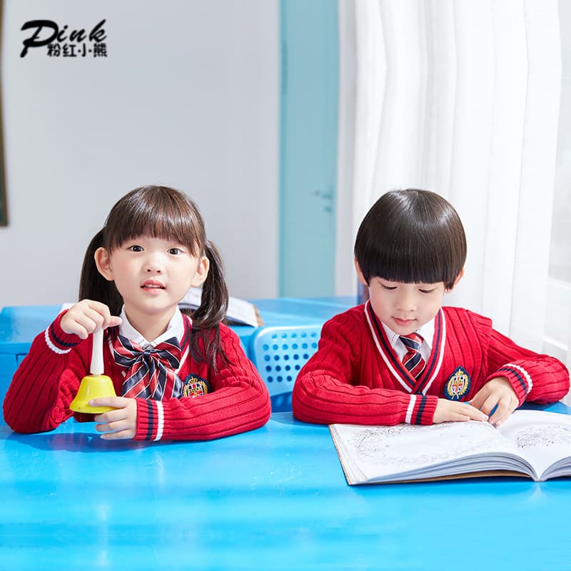 British Style School Uniform Autumn/Winter Kindergarten Uniform Primary and Secondary Students Class Set Academy Children's Performance Wear