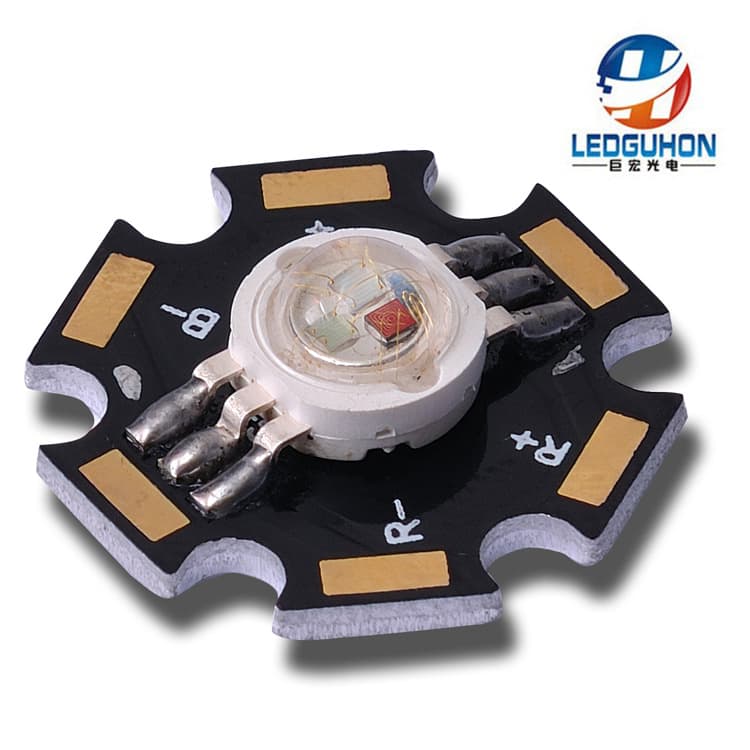 Wholesale High Power Simulated Lumen RGB LED Chip 3-in-1 Red Green Blue 9W RGB with Aluminum Substrate LED 3535
