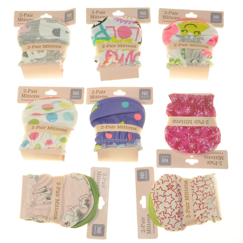 Cross-Border Baby Anti-Scratch Gloves, Class A Cotton Mittens, Newborn Four-Season Hand Socks, Baby Essentials