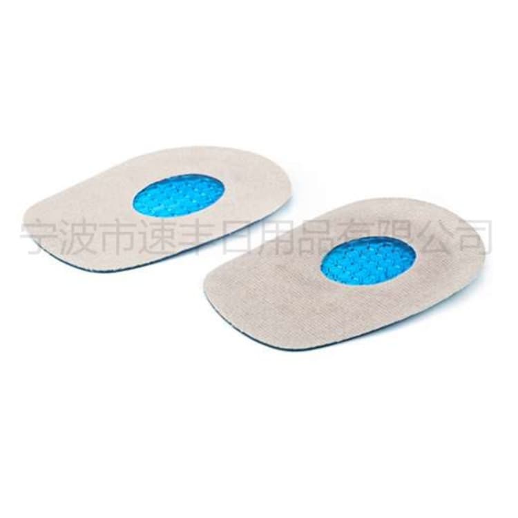 TPE Export Heel Pads Sports Silicone Insoles for Men and Women, Anti-Slip Shock-Absorbing Running Gel Soft Heel Pads