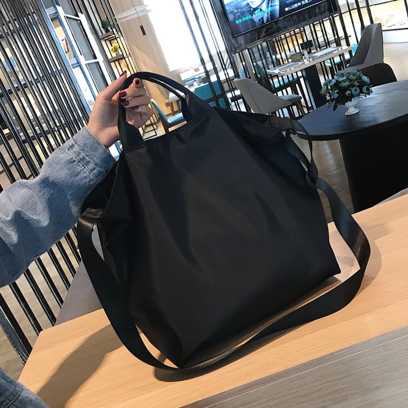 Large Capacity Fitness Yoga Travel Bag Simple Casual Oxford Cloth Double Shoulder Handbag Urban Minimalist Pure Color Leisure