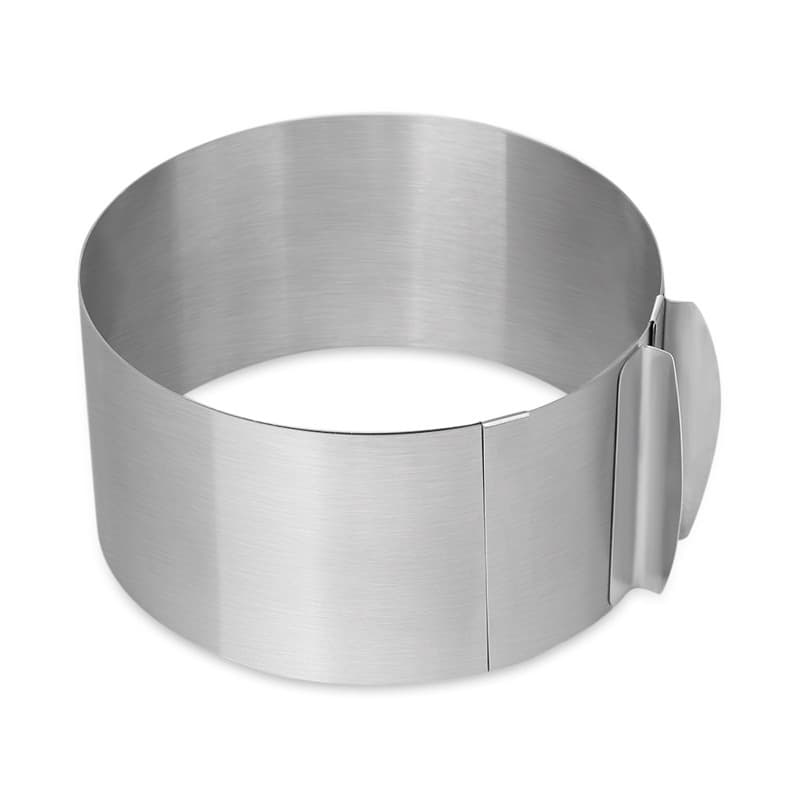 Stainless Steel Adjustable Mousse Ring Cake Mold Size Adjustable 6-12 Inch Thousand-Layer Cake Mold Cake Collar