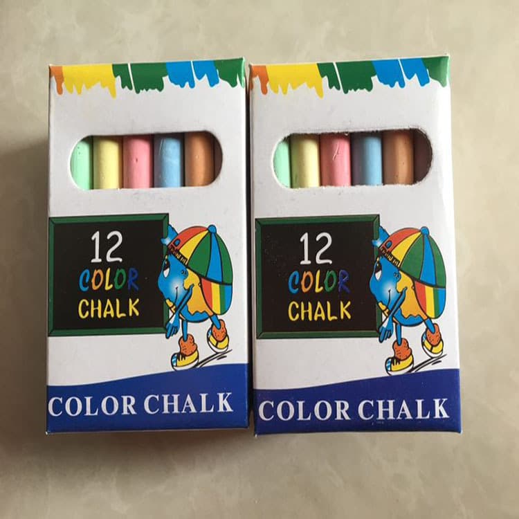 Colored Chalk / Kids Chalk / Teaching Supplies / School Teacher Chalk 6-Pack, 12-Pack