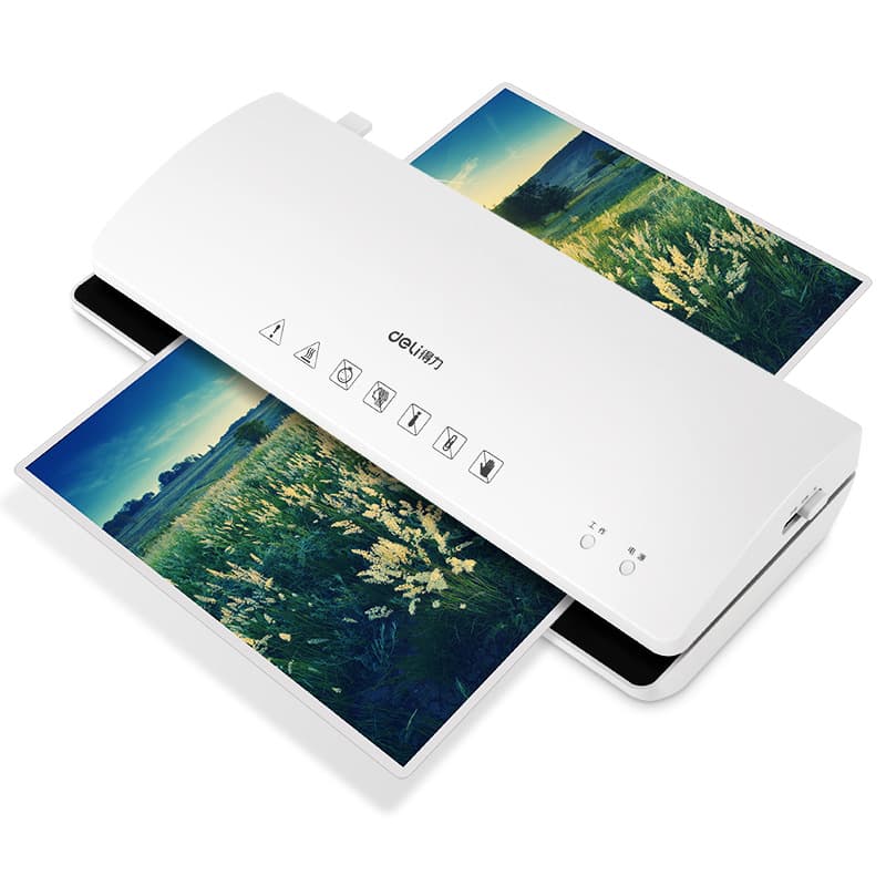 Deli 3897 Laminator A4 Photo Home Laminating Machine Cold Lamination Press Laminator
