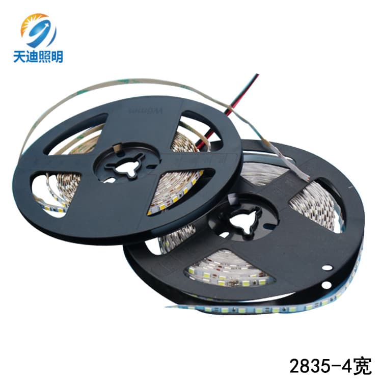 12V Cabinet Jewelry Display LED Strip Light 2835 Ultra-Narrow 4MM Living Room Ceiling Soft Light Strip Mirror Front Cabinet Light