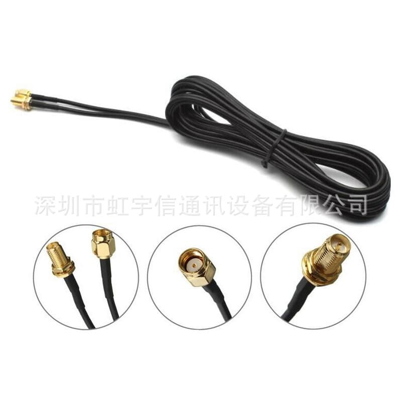 High-Quality RG174 Feeder Cable for WIFI Wireless Card Router Antenna Extension SMA Adapter Cable Length Optional