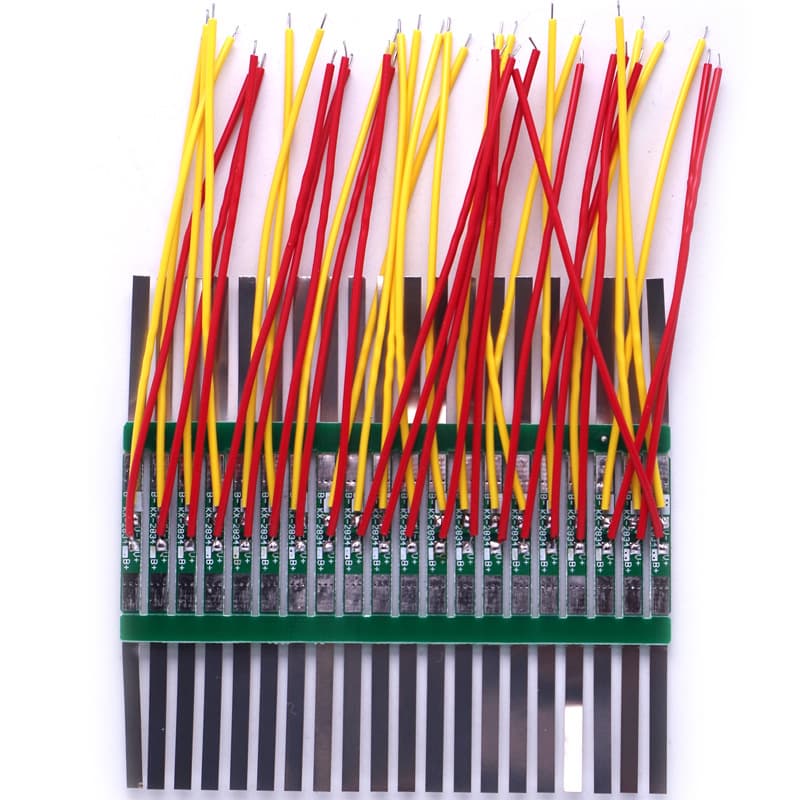3.7V-18650 Lithium Battery Protection Board with Nickel Strip Output 1P 2P Battery Pack Long Strip Protection Board
