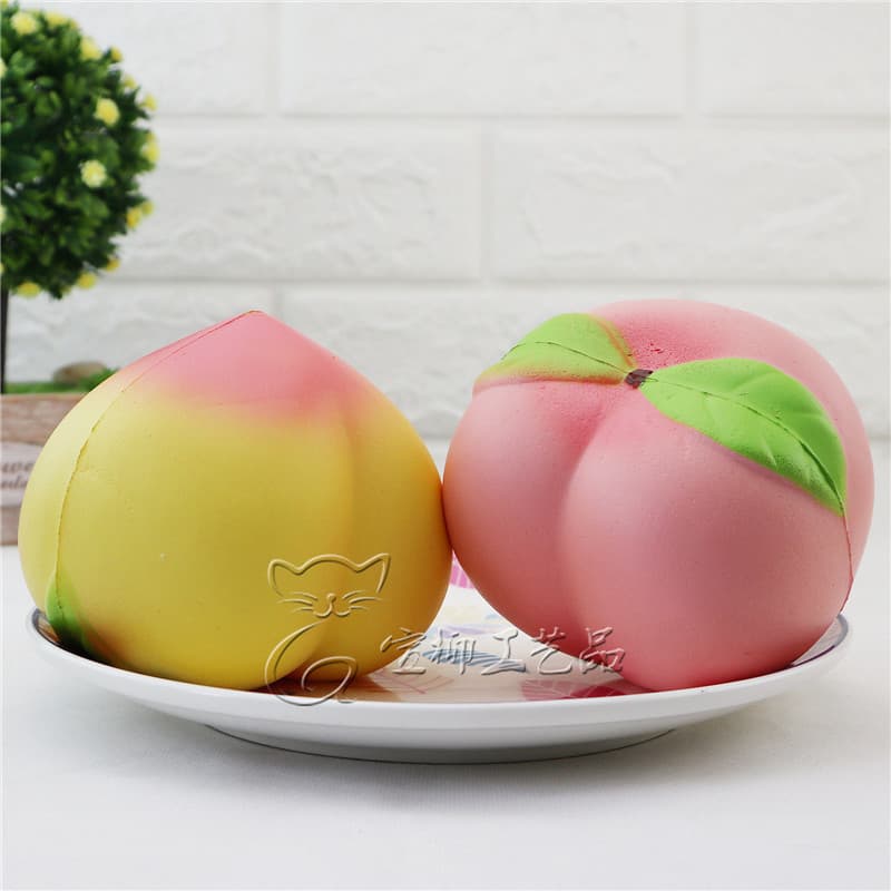 Cross-Border Hot Selling Squishy Peach PU Slow Rebound Simulation Large Peach Decoration Stress Relief Educational