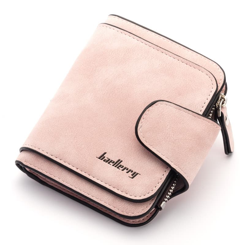 baellerry New Women's Wallet Korean Style Buckle Suede Coin Purse Cute Fresh Student Wallet