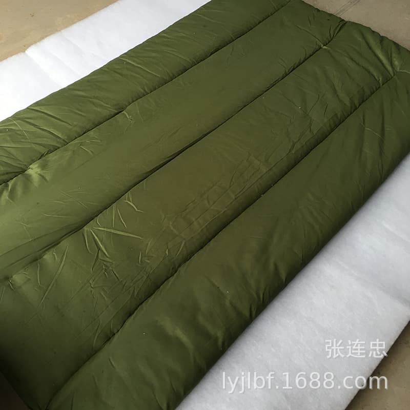 Factory Direct 90×190 Student Dormitory Mattress Pad Single Use Thickened Cotton Mattress Cotton Quilt Military Green Underpad