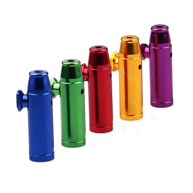 53mm flat head bullet snuff bottle aluminum alloy medicine storage sealed portable snuff bottle Snuff bottle