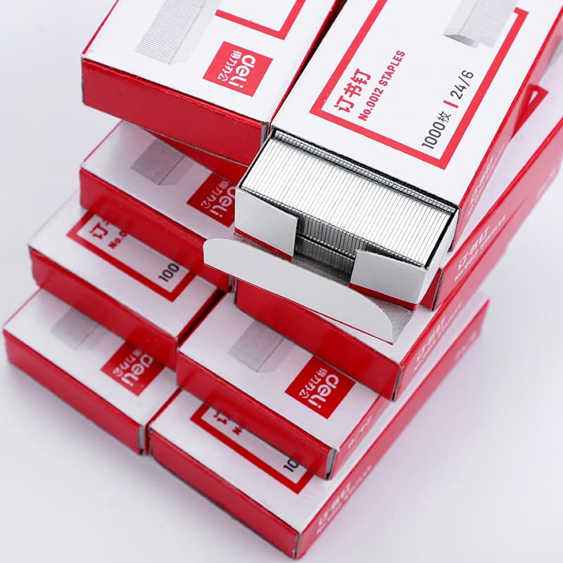 0012 Deli Staples No. 12 1000pcs Box, Fits 25 Sheets Universal No. 12 Stapler 24/6