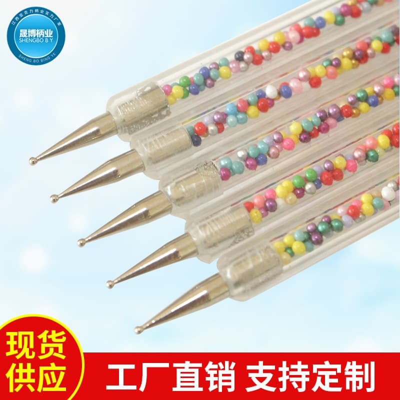 New manicure pen, colorful beads, double-head dot pen, manicure tools and supplies, 5-piece set, dot pen nails