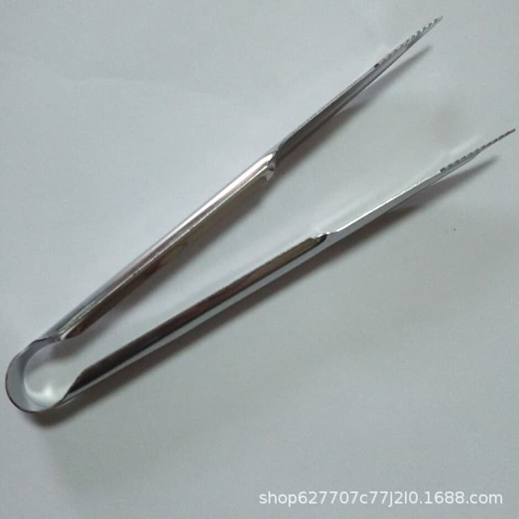 Stainless Steel Ice Tongs, Ice Cube Tongs, Bread Tongs, Multi-functional Food Tongs, Buffet Tongs, Charcoal Tongs, Kitchen Supplies