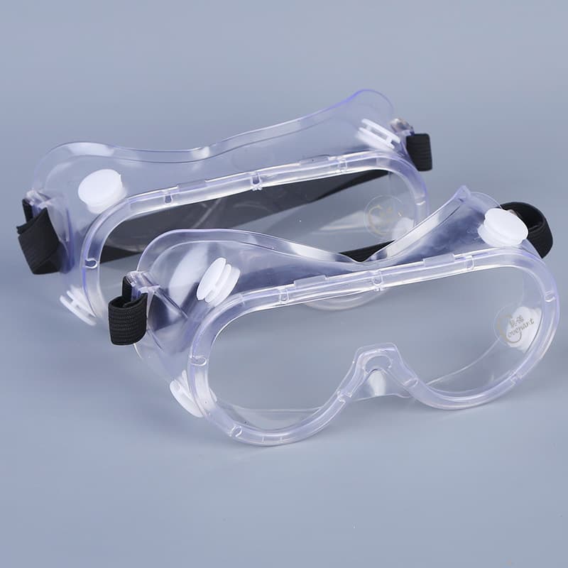 Four-bead large wind goggles Japanese-style soft-edge windproof goggles, labor protection glasses, transparent laboratory anti-splash anti-dust lenses