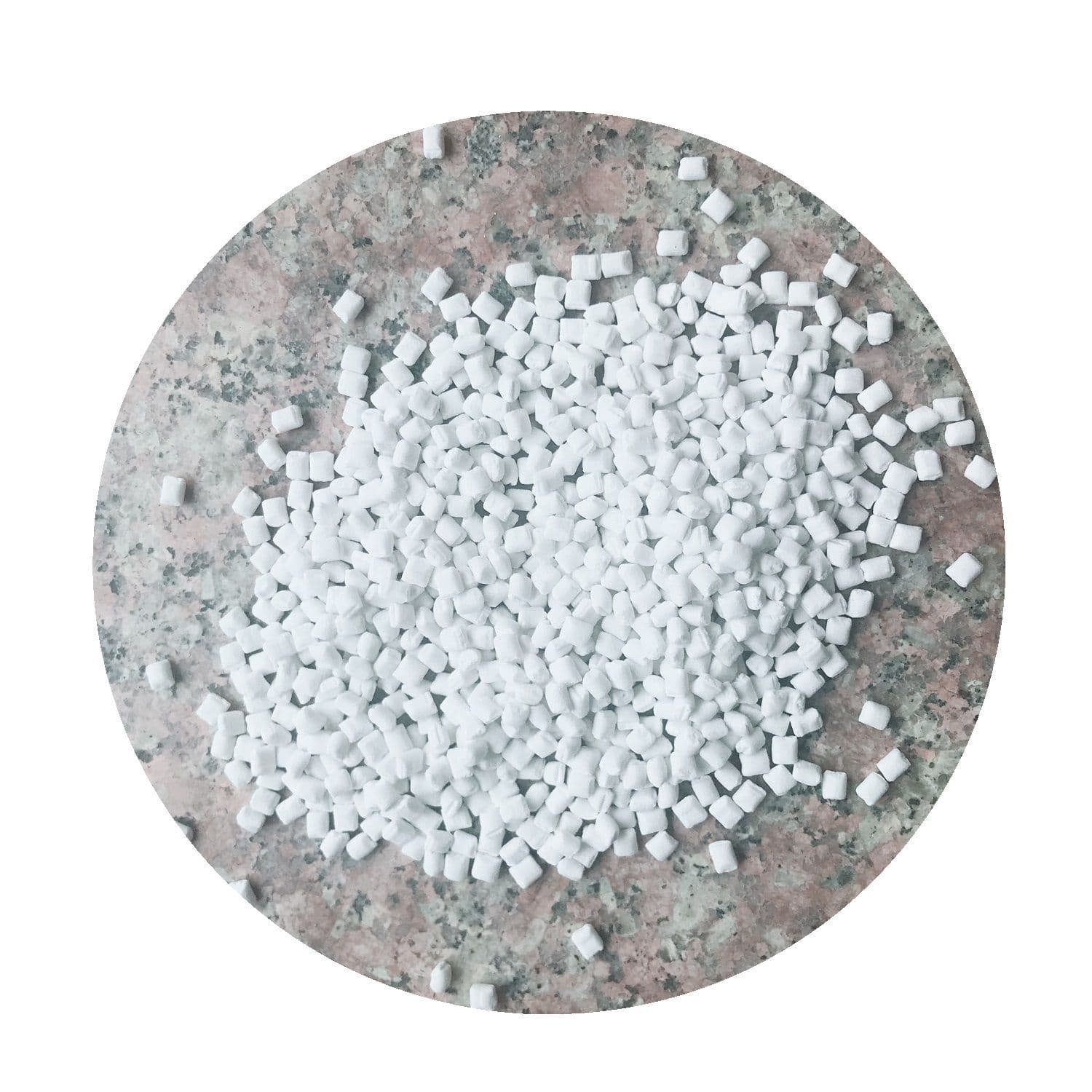 White filler masterbatch for injection blow molding, extra white, colorable, good dispersion.