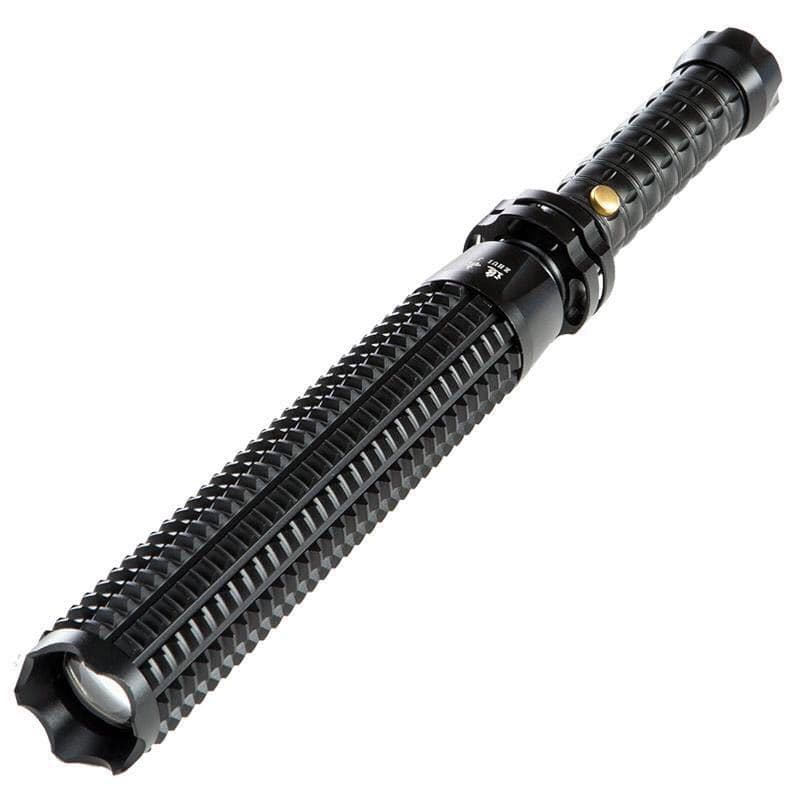 Self-Defense Patrol Security LED Telescopic Stun Flashlight Rechargeable Long Range Outdoor Driver Car