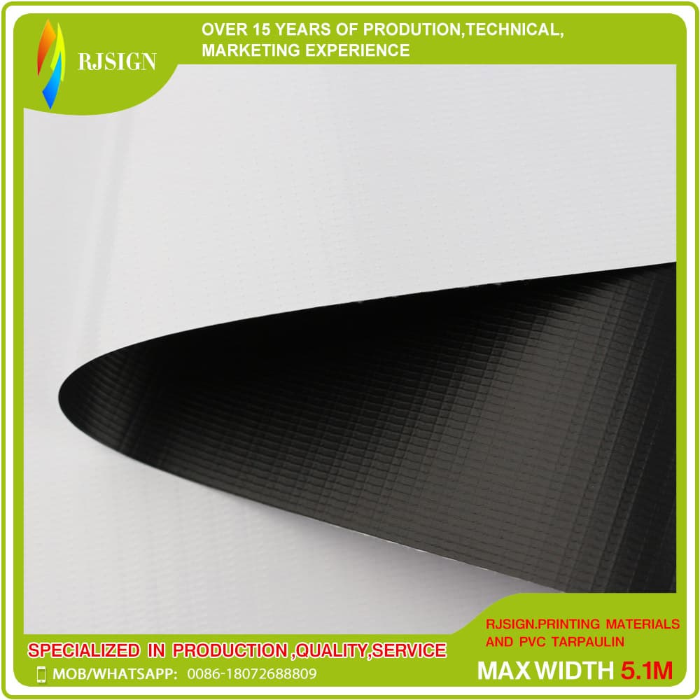 Opaque Black Backdrop Lightbox Fabric, Black and White Fabric, Outdoor Advertising Canvas, Flex Banner