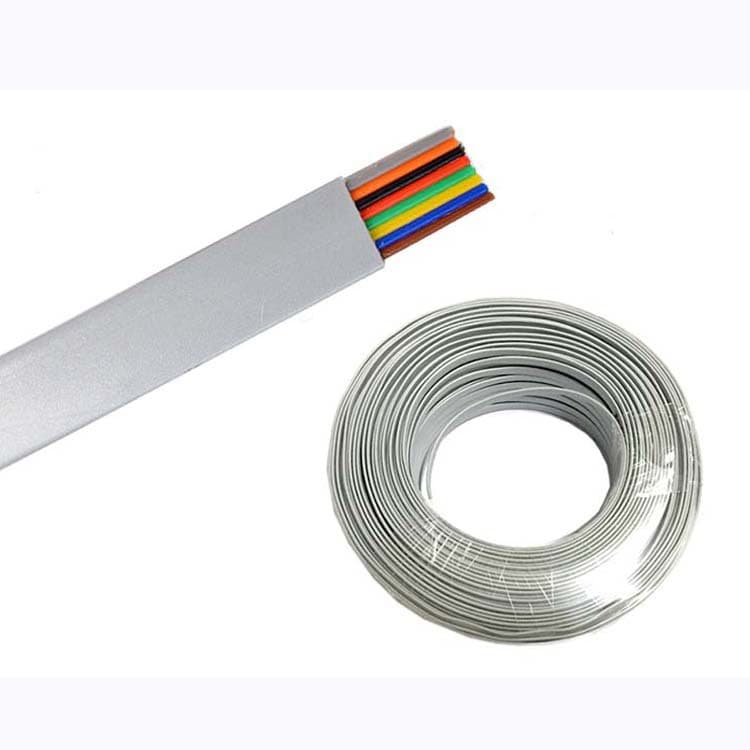 Shenzhen manufacturer 8-core gray flat network cable, pure copper 8-core network extension wire, 200 meters/roll