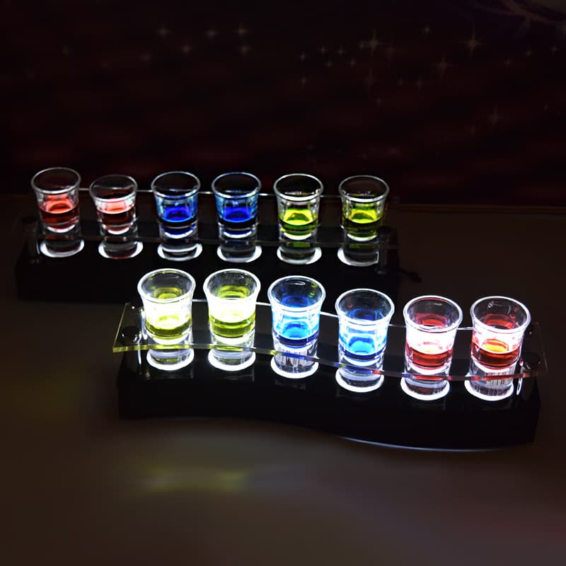 Bar Luminous B52 Cup Holder KTV Cocktail Bullet Cup Holder Bartender Cup Holder Charging One-sip Cup Holder