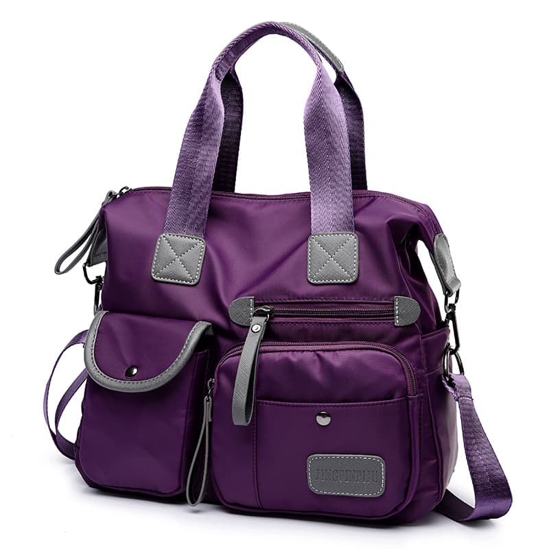 Large Capacity Waterproof Nylon Women's Bag Autumn Winter Handbag Crossbody Shoulder Bag Oxford Cloth Commuter Bag Soft Zipper