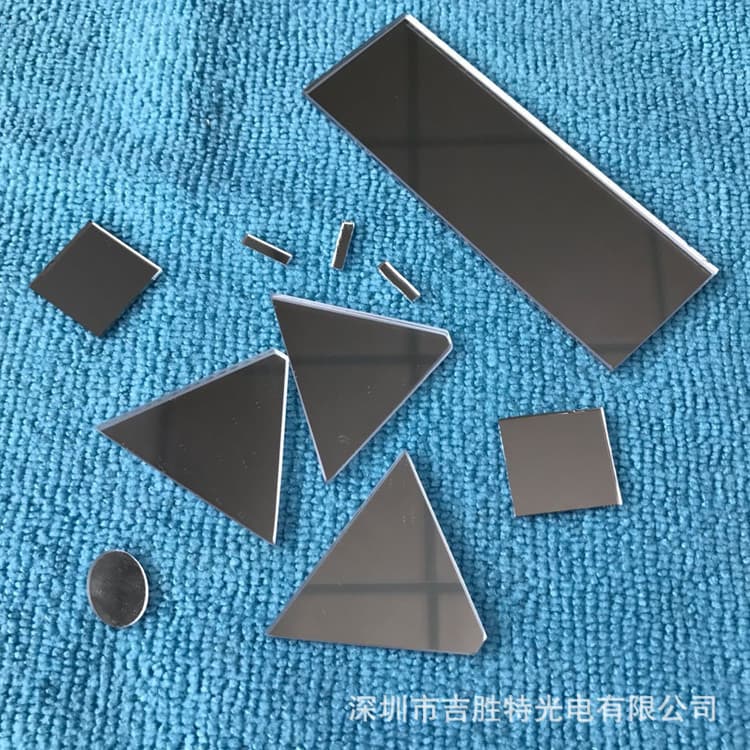 Manufacturer supplies front surface reflectors, double-sided reflectors, front surface aluminum-coated reflectors, 45-degree reflector lenses.