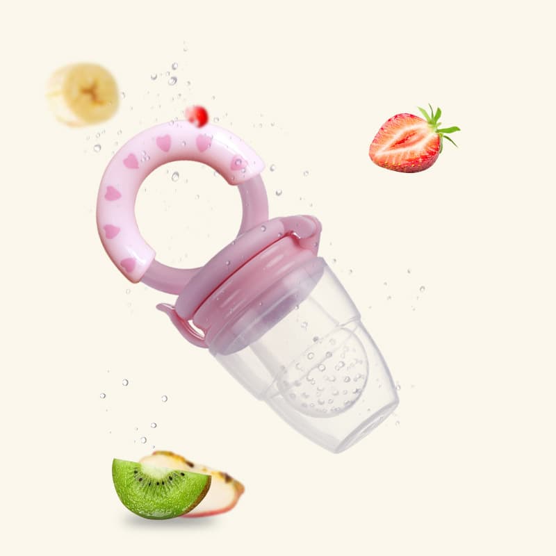 New Baby Bite Happy Infant Pacifier Fruit Feeder Mesh Bag for Fruits and Vegetables Solid Food Feeder Factory Direct Supply