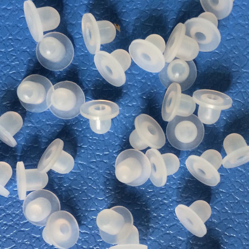 Silicone plug 5.5mm white silicone round plug silicone sealing plug waterproof rubber plug silicone hole plug silicone bottle stopper